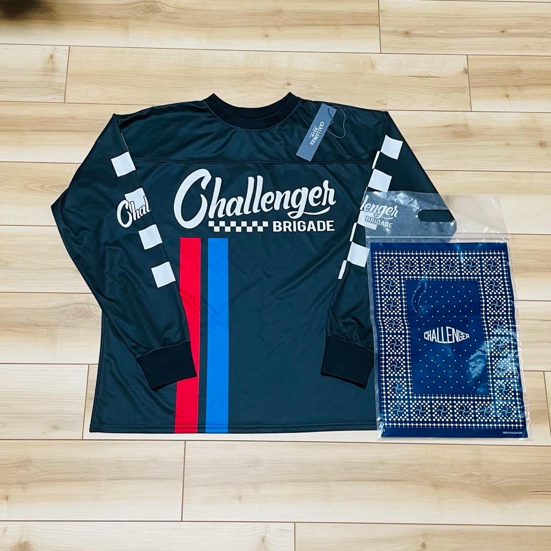 CHALLENGER L/S RACING 黒　Lサイズ