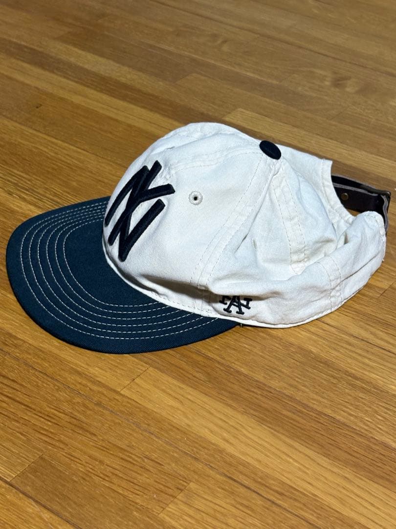 なさん専用　NYロゴ刺繍 ベースボールキャップ　ベージュ