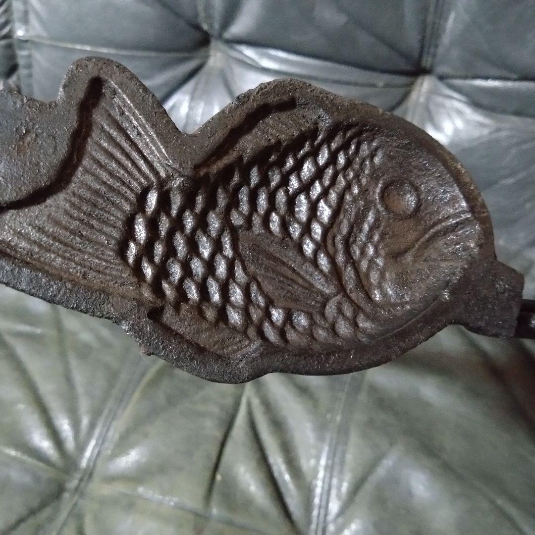 たい焼き器　レトロ　一丁焼き　一匹　調理器具　b