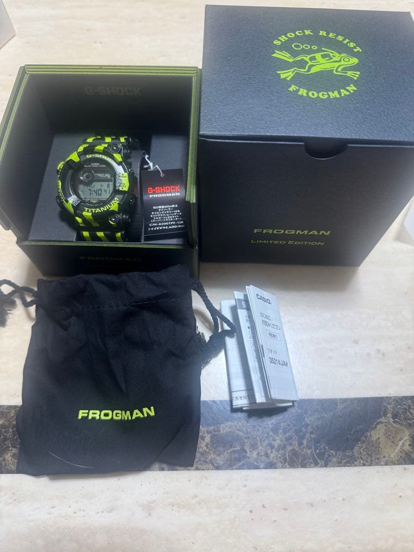 新品未使用　FROGMAN 毒ガエル GW-8200TPF-1JR　フロッグマン