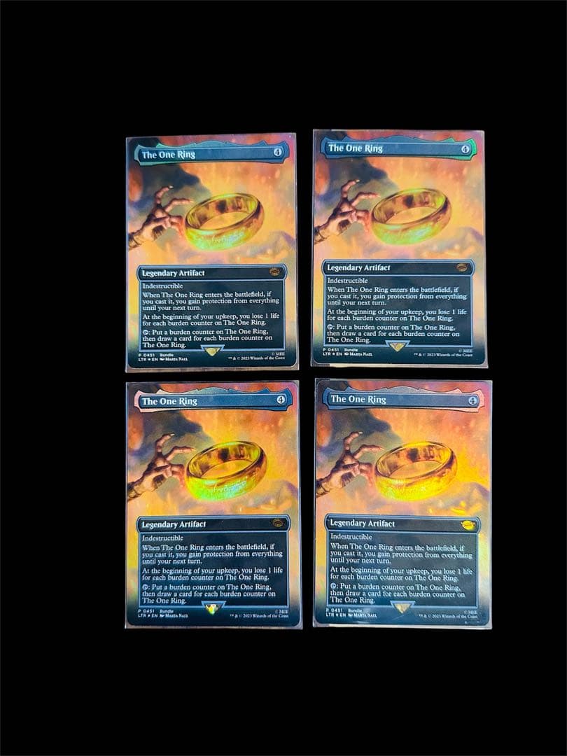 値下げ☆1つの指輪 4枚セット　（FOIL）