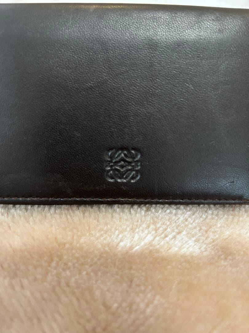 LOEWEロエベ名刺入れカードケースユニセックスレディースメンズ焦げ茶色系DBR