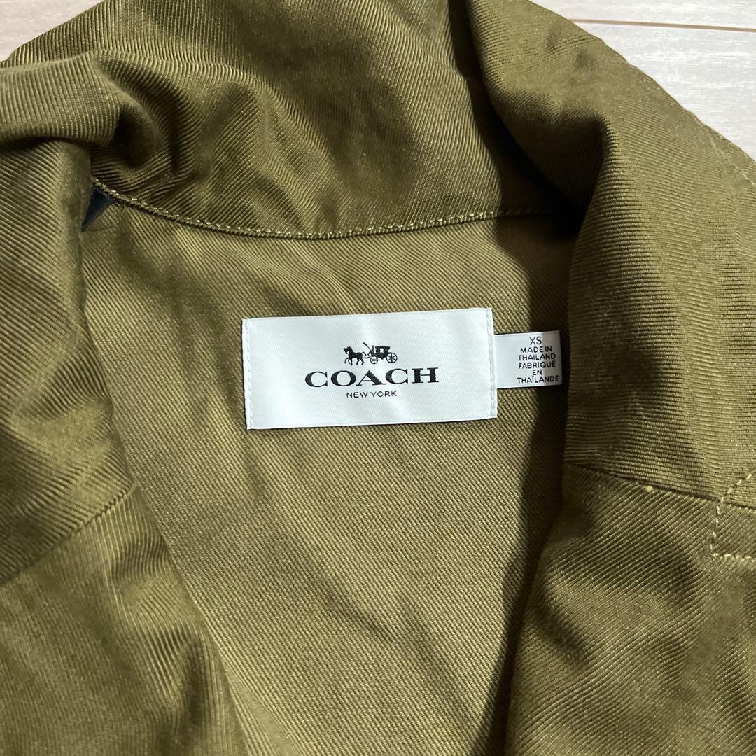 ぐ*ぅ様 COACH ミリタリージャケット XS オリーブ