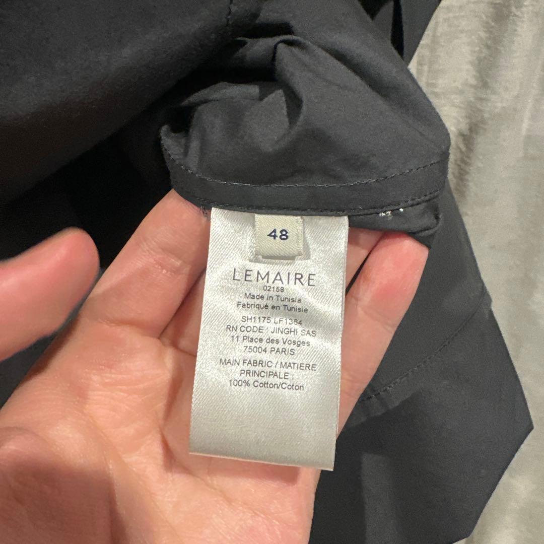 ルメール　コンバーチブルシャツ　グレー