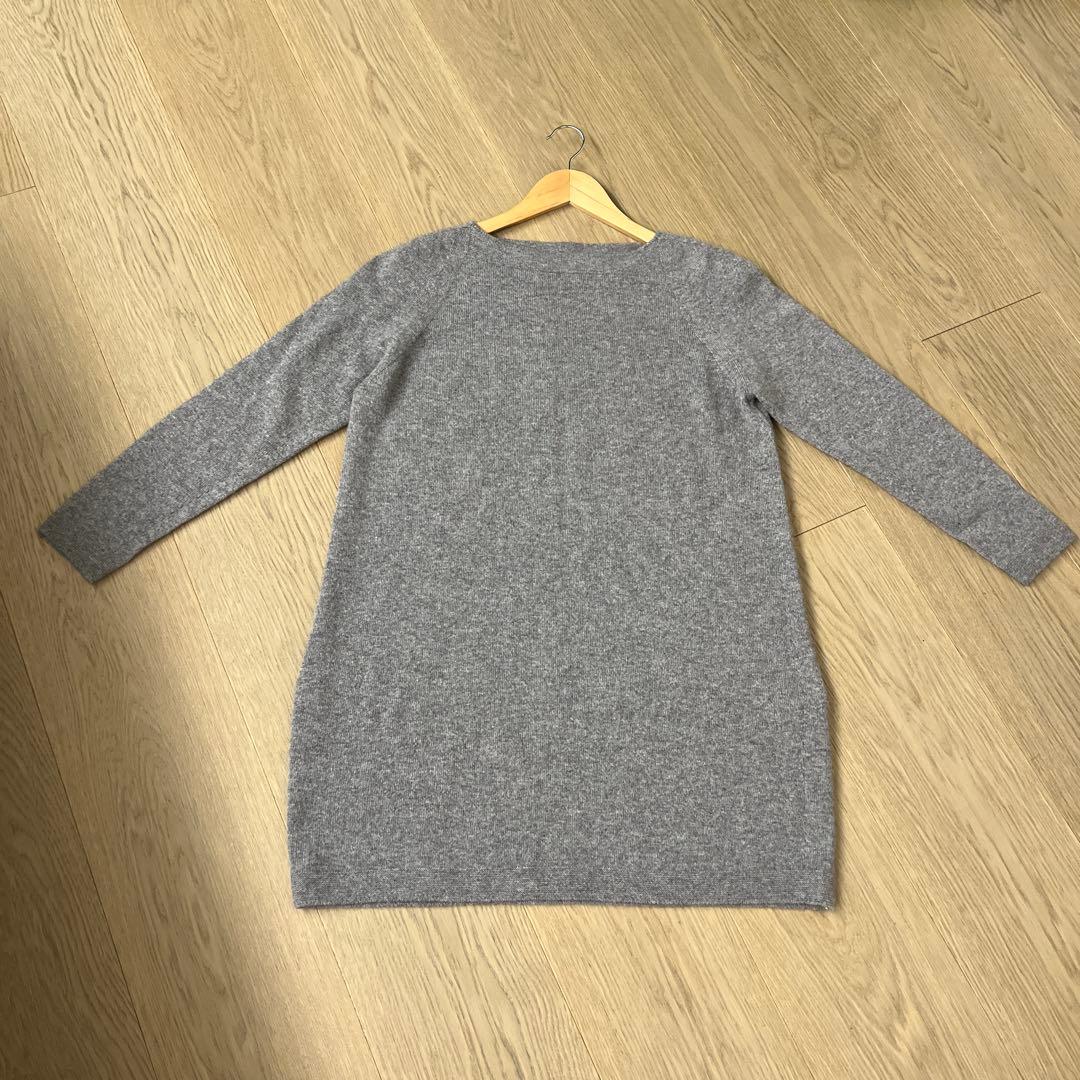 未使用　TOYOBOSHI トウヨウボウシ 糸衣　グレー　カシミヤ　ワンピース