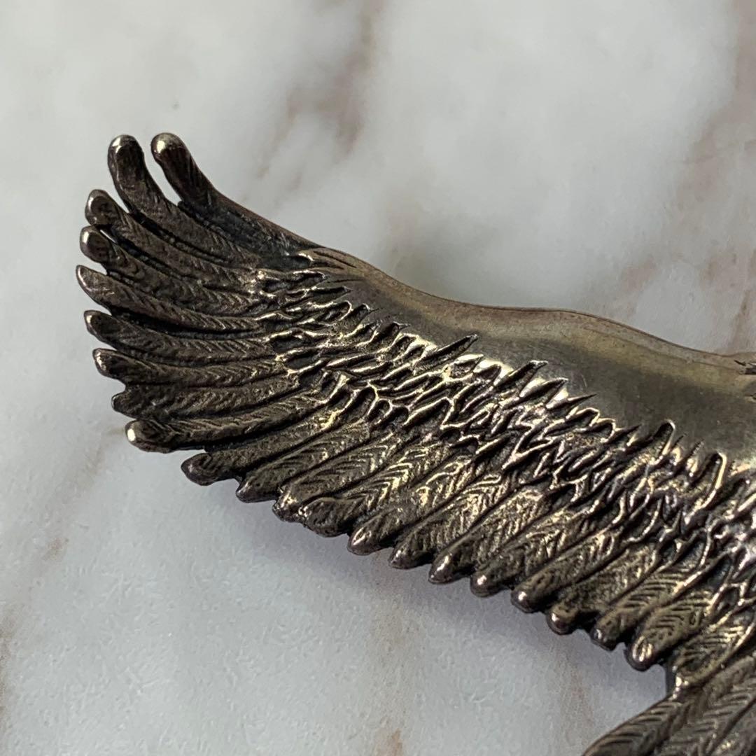 美品 SAAD イーグル ターコイズ ペンダントトップ シルバー925 刻印