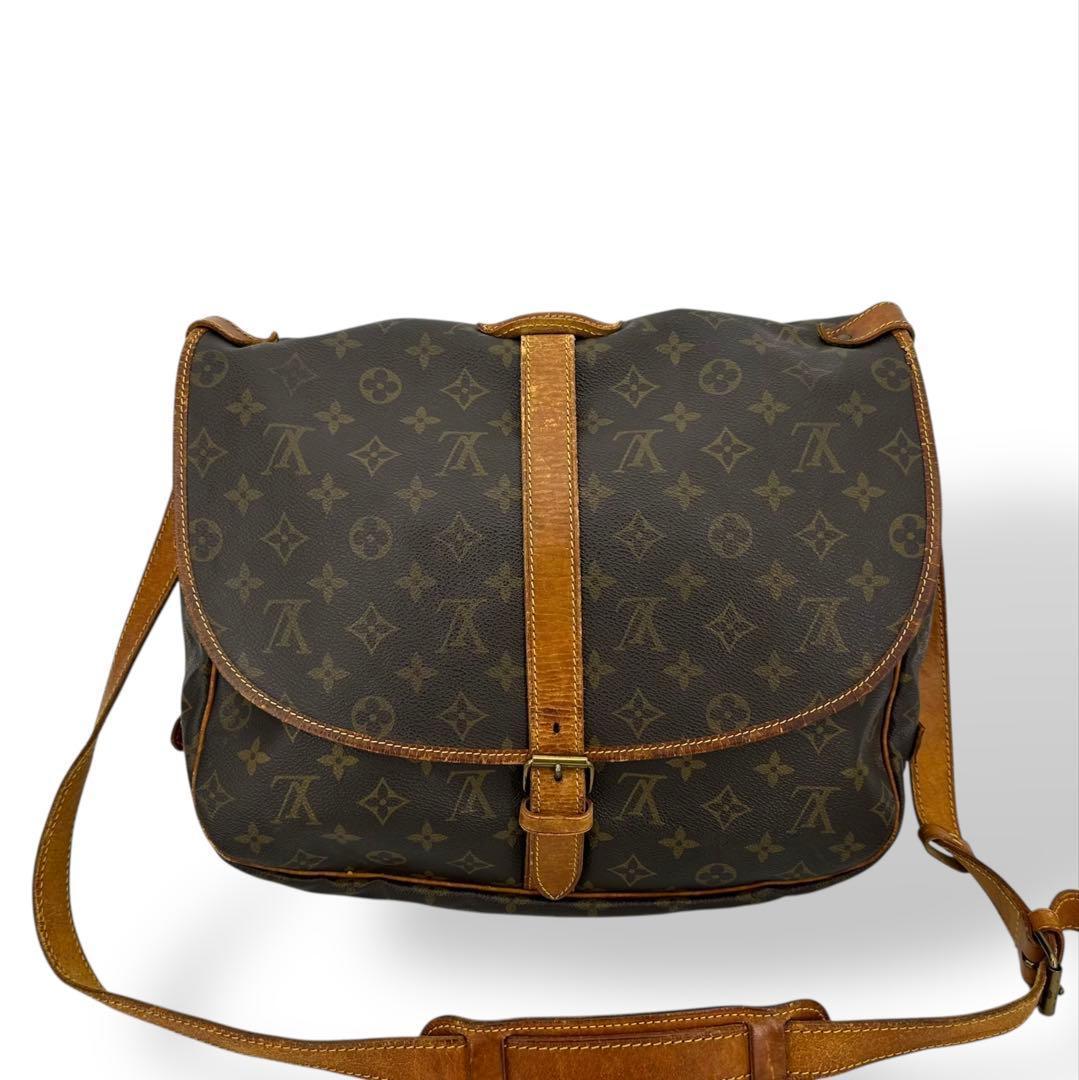 ルイヴィトン ショルダーバッグ ソミュール35 モノグラム 大容量