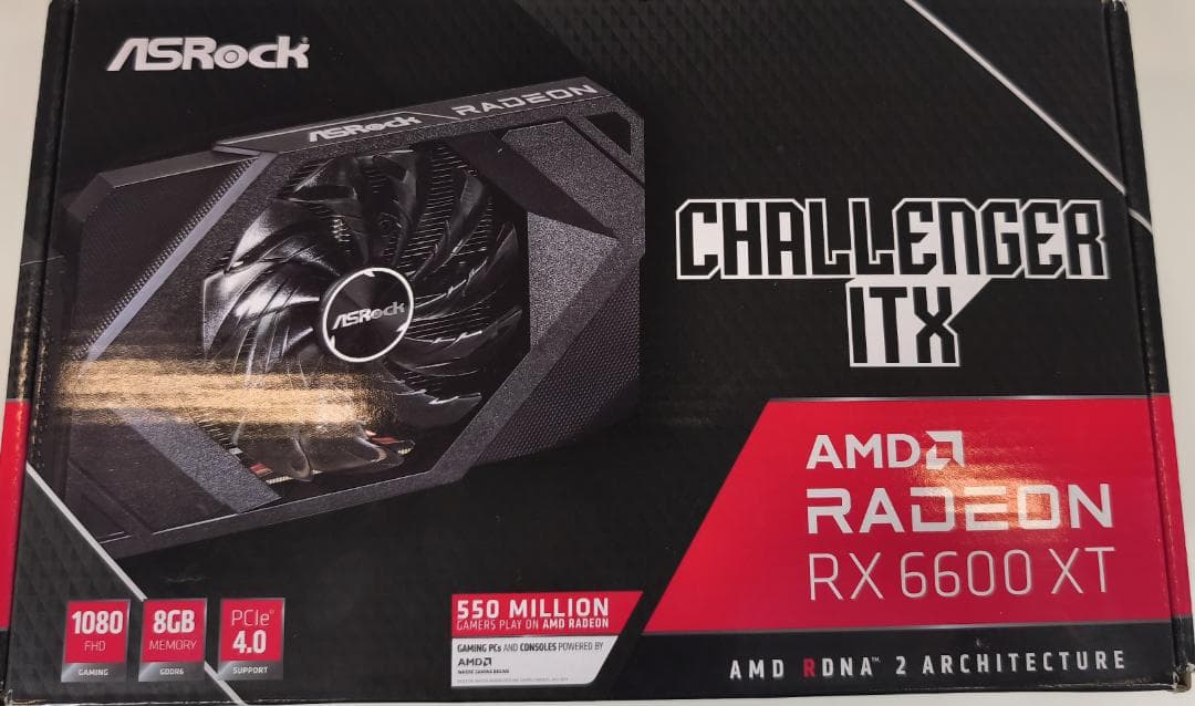 グラフィックボード・グラボ・ビデオカード ASRock AMD RX 6600 XT Challenger ITX 8GB