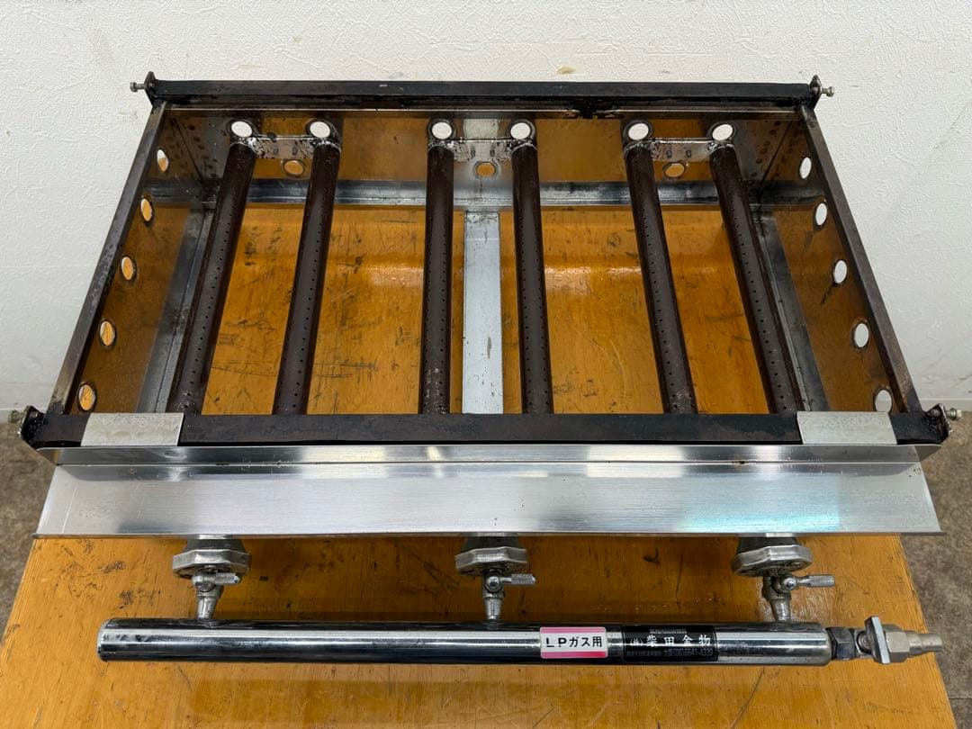 たこ焼き器　業務用　１８穴プレート３枚　５４玉　プロパンガス　店舗　屋台　飲食店