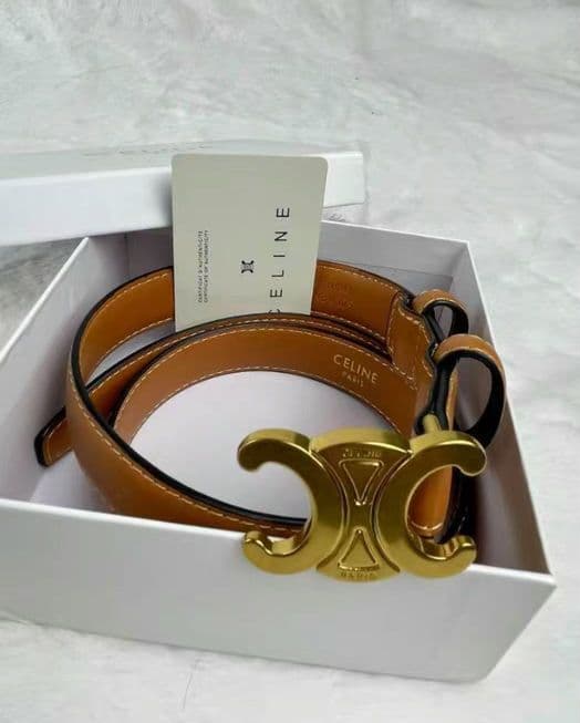 セリーヌ CELINE トリオンフ ベルト ブラック 75
