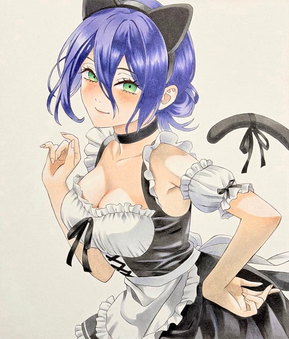 T*a様 チェンソーマン　レゼ　手描きイラスト