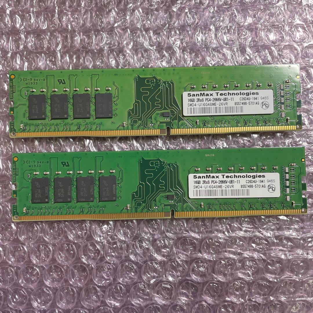 SanMax DDR4 PC4-2666MHz 32GBキット
