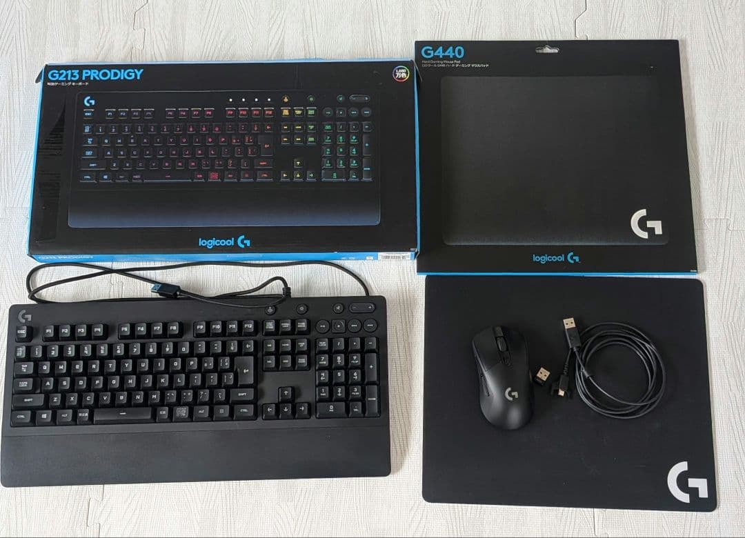 ロジクール★キーボード、マウス、マウスパッドセット★G213prodigy