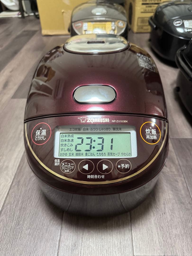 象印 NP-ZV103BK ボルドー色 圧力IH炊飯ジャー 22年製 5.5合