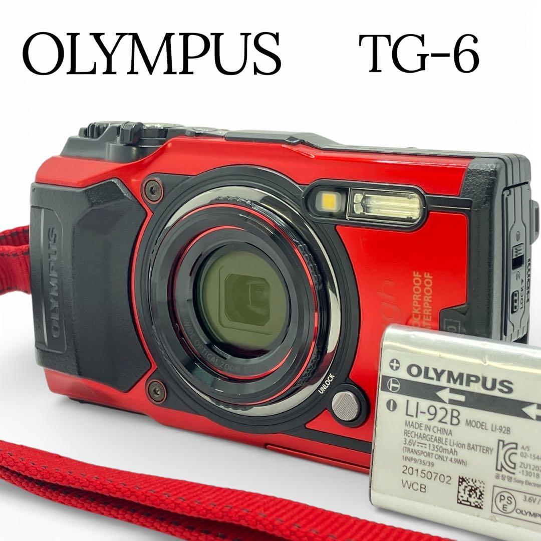 OLYMPUS Tough TG-6 デジカメ　コンデジ　カメラ　赤　動作確認済