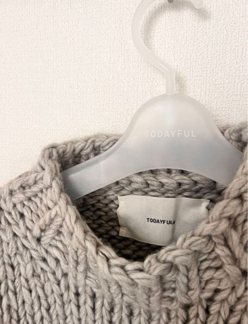 美品♡todayful Puffsleeve Hand Knit 半袖ニット