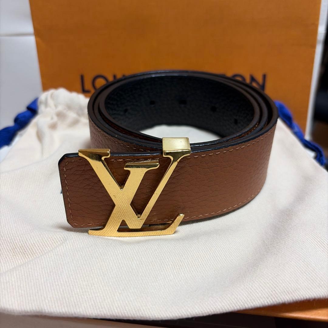 静*°様 LOUIS VUITTON レザーベルト ブラウン/ブラック　M915