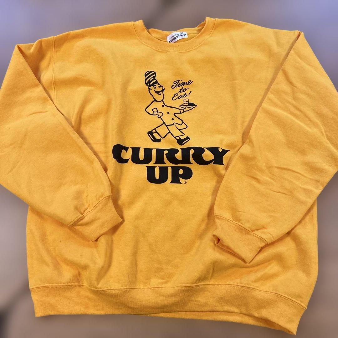 Curry Up スウェット　イエロー Lサイズ