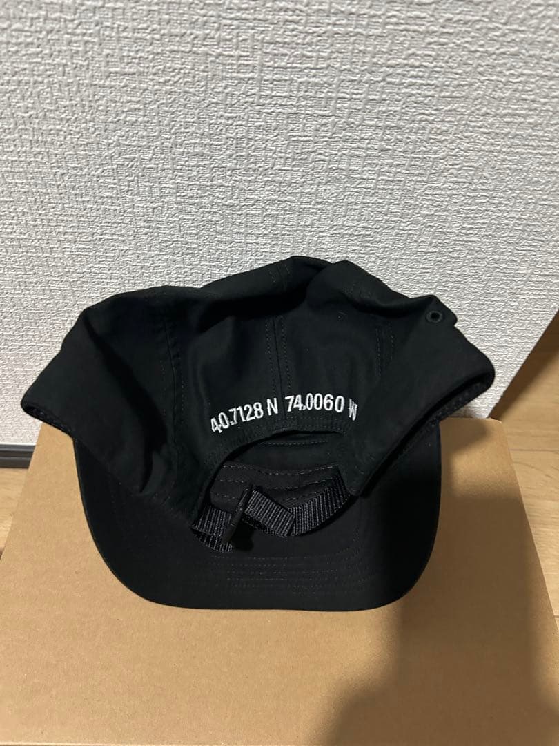 Supreme 黒 キャンプキャップ