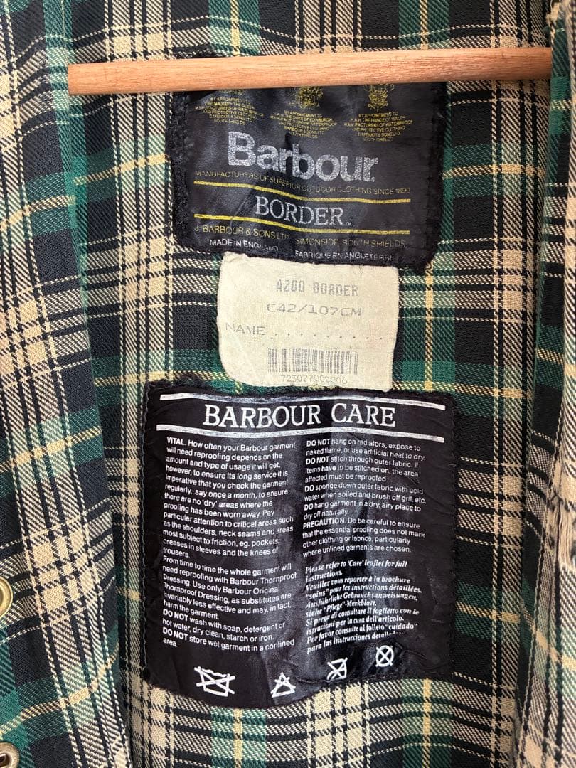 Barbour Border ジャケット オリーブグリーン【最終値引き】