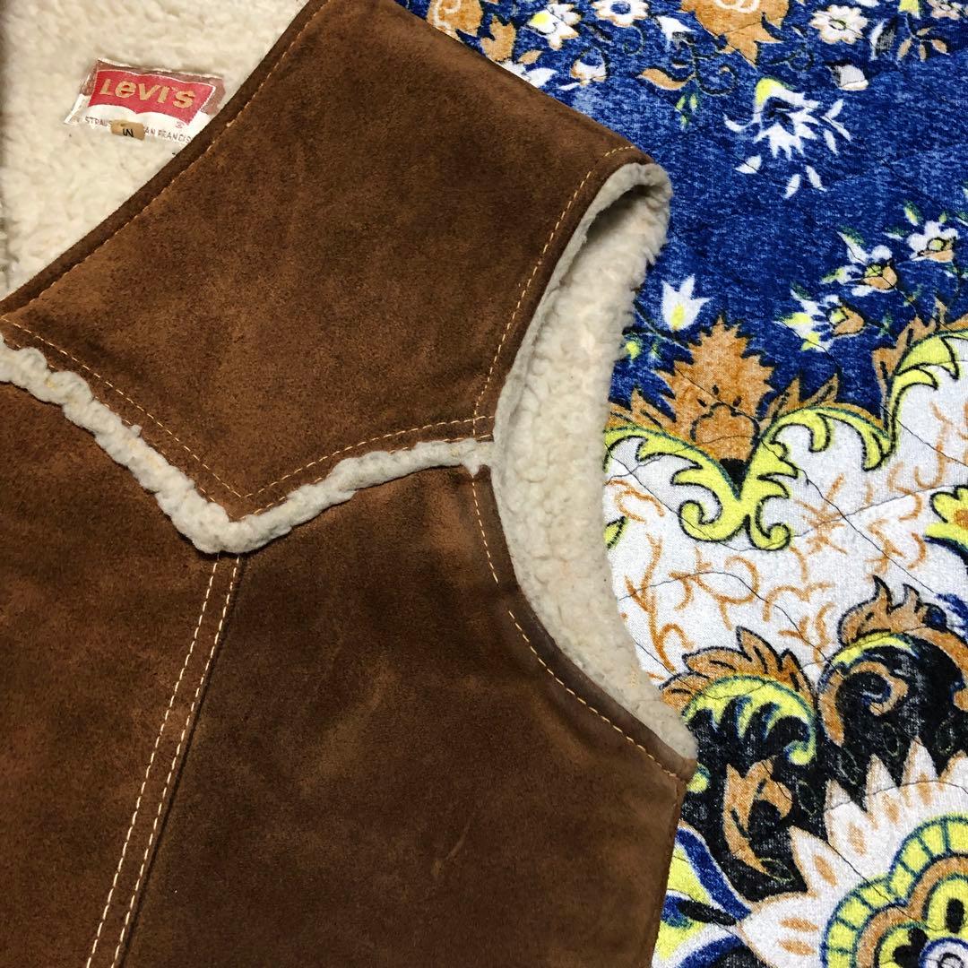 リーバイス　レザーベスト　スウェード　ヴィンテージ