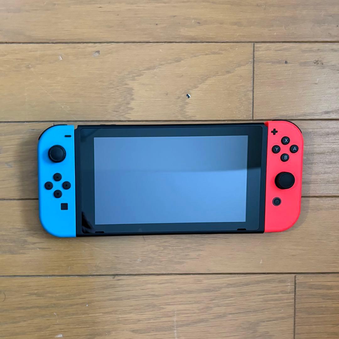 Nintendo Switch 本体 (青×赤) 箱付き ほぼ新品