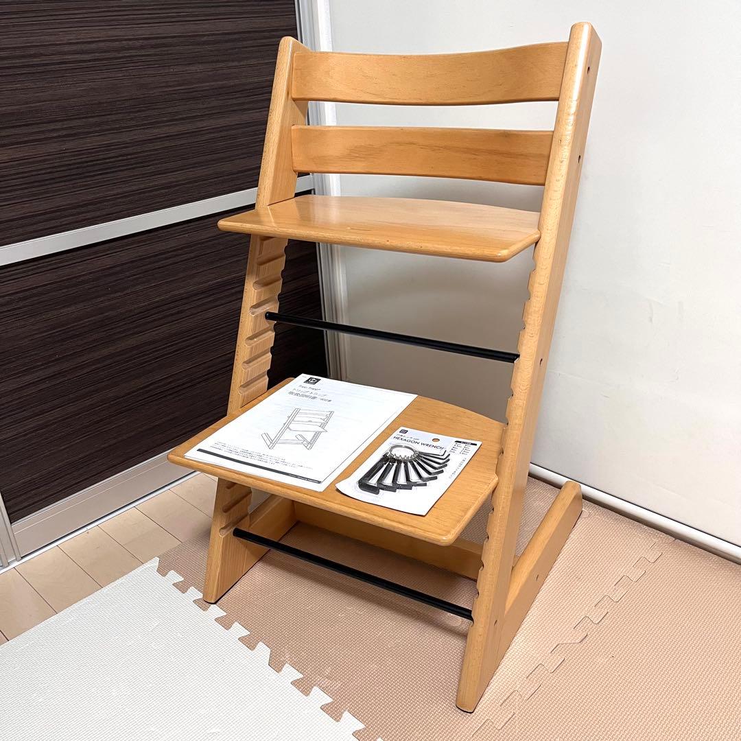 【新型】美品　シリアル6　ストッケ トリップトラップナチュラル