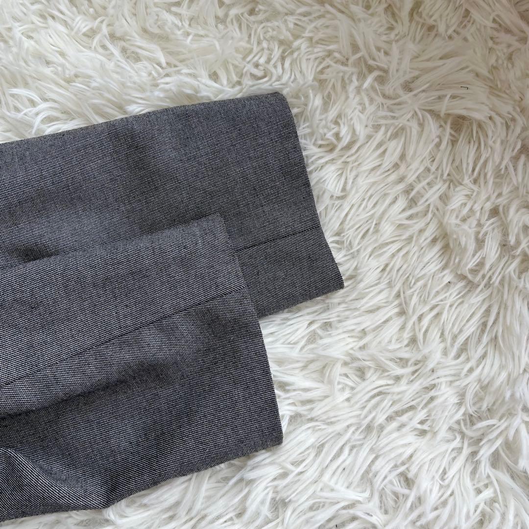 【美品】 UNITED ARROWS ノーカラー セットアップ　グレー　38