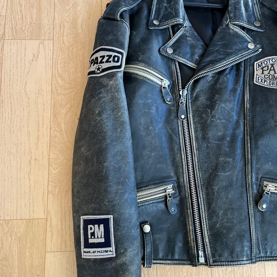 PAZZOレザーライダースジャケット