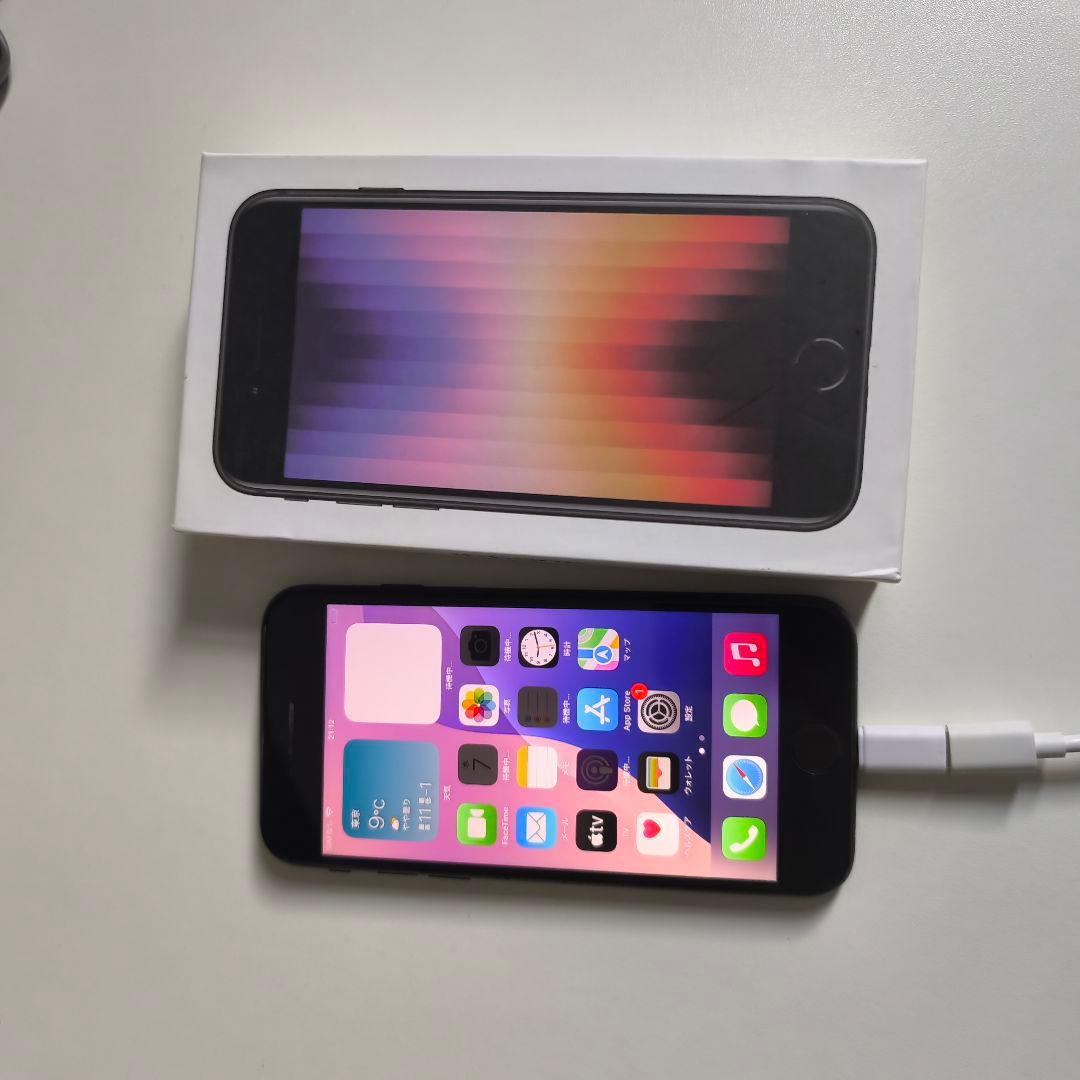 iPhoneSE 第3世代　128GB　ミッドナイト　ジャンク　初期化済