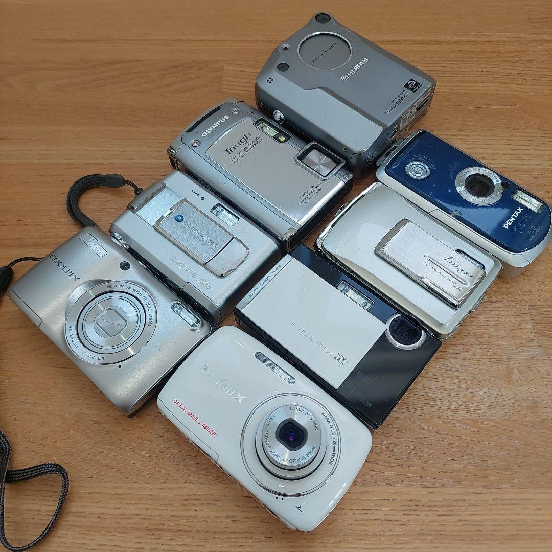 ジャンク品 デジカメ 8個セット LUMIX COOLPIX FinePix