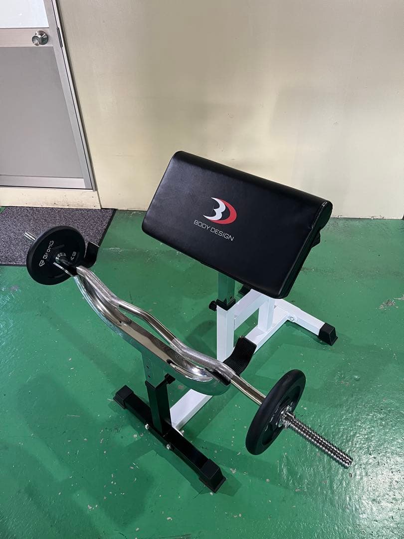 BODY DESIGN アームカールベンチ EZバー付 鳩