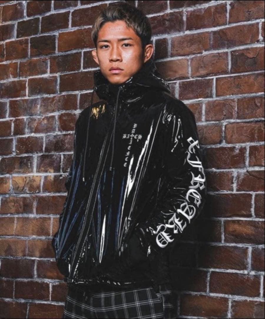 の*ち様 パーカー RTEG Z.TレザーO.Eロングジップパーカー メンズ