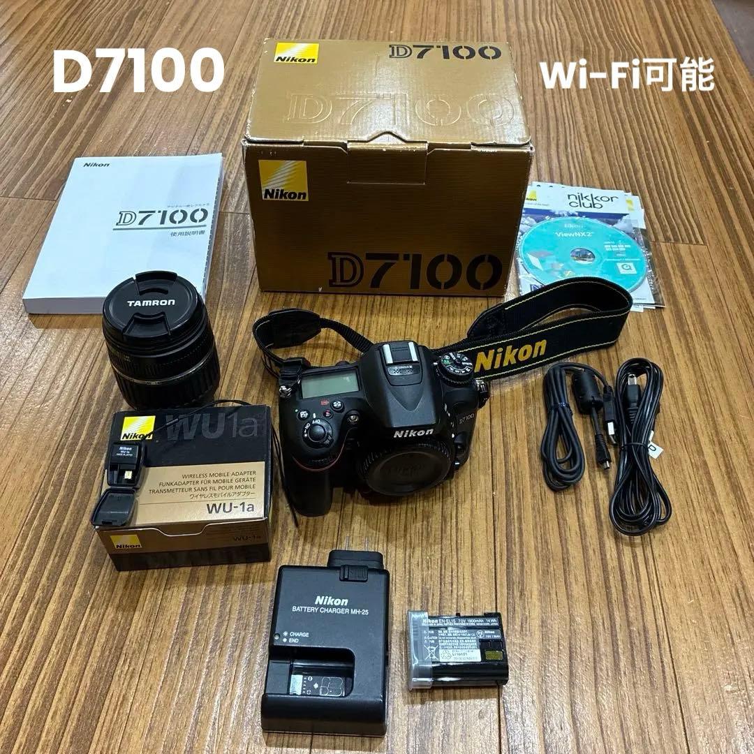 超美品　一眼　Nikon D7100 Wi-Fi転送アダプター付　スマホ転送可能