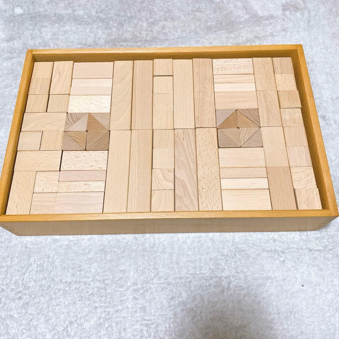 美品 デュシマ社　フレーベル積み木　大　208ピース　Dusyma 知育玩具