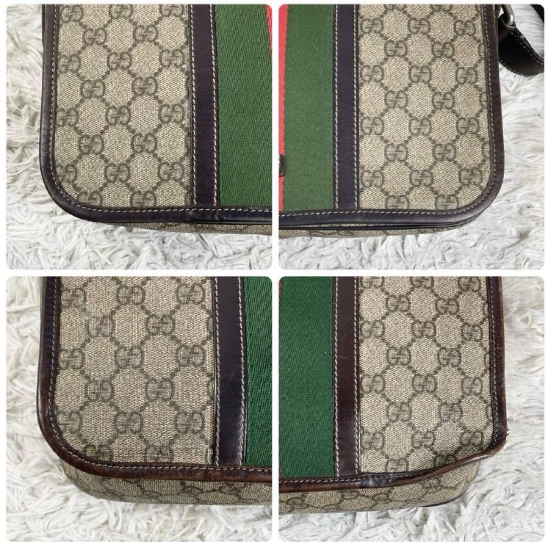 美品 GUCCI ショルダーバッグ クロスボディ メッセンジャー GGスプリーム