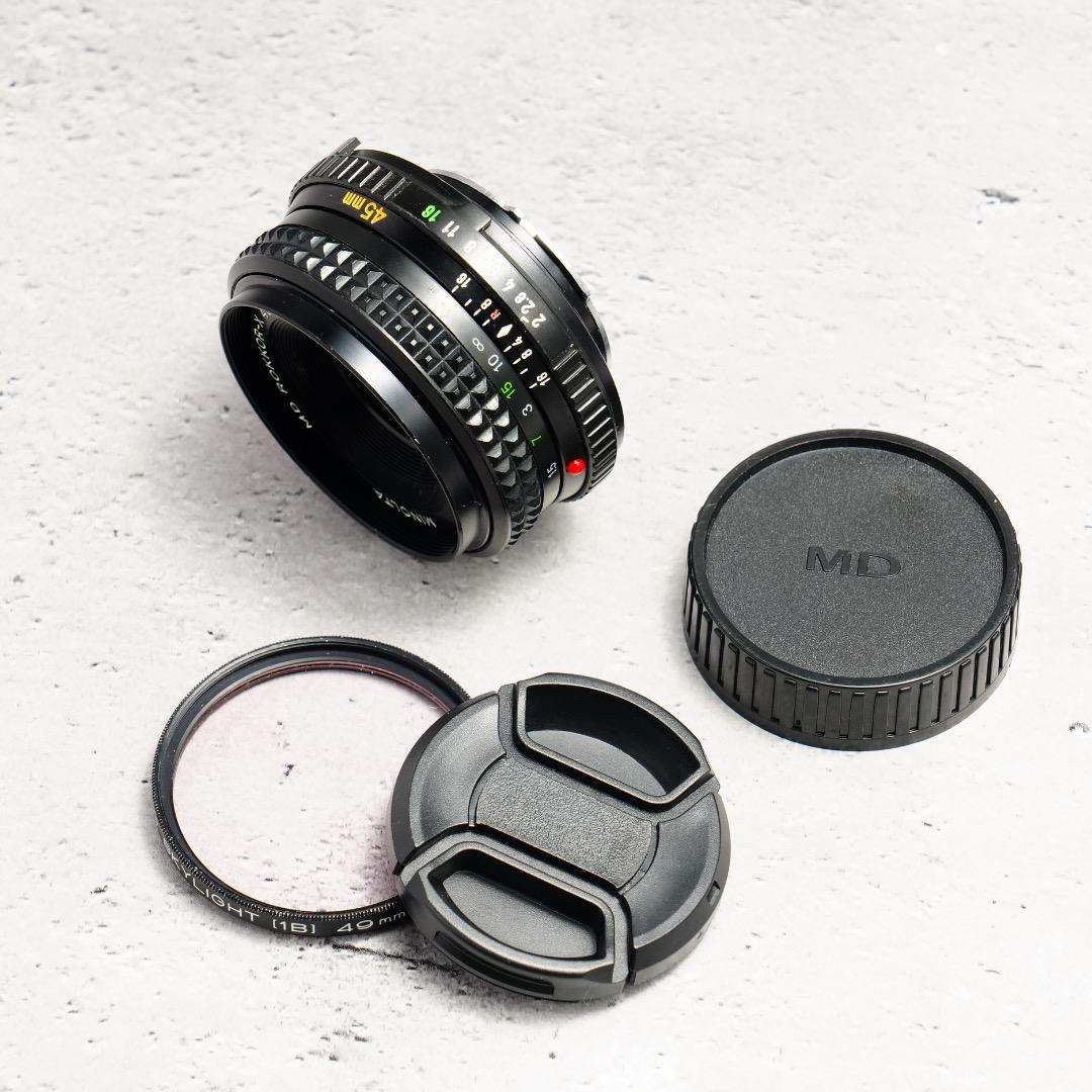 【美品】動作◎ ミノルタ MD ROKKOR 45mm F2 348