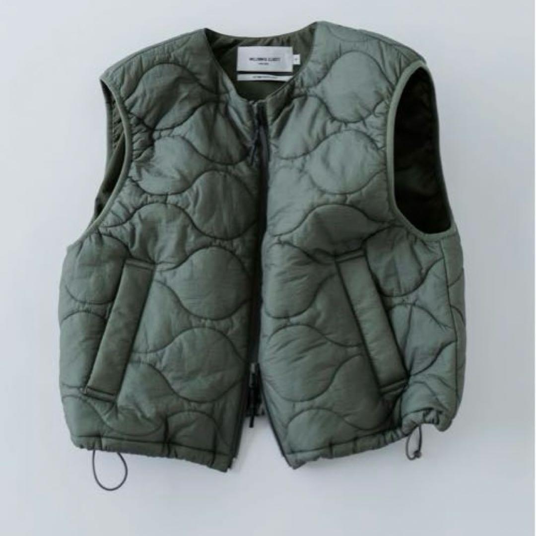 ニコアンド... WILLIAM B.ELIOTT ドロストキルトベスト カーキ