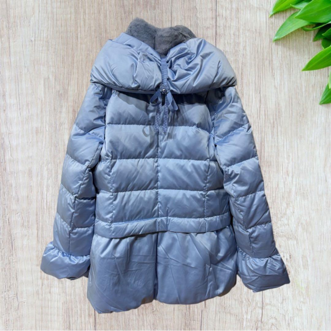 【.Super Beauty 】ダウンコート 42 L〜XL相当 美品 ファー襟