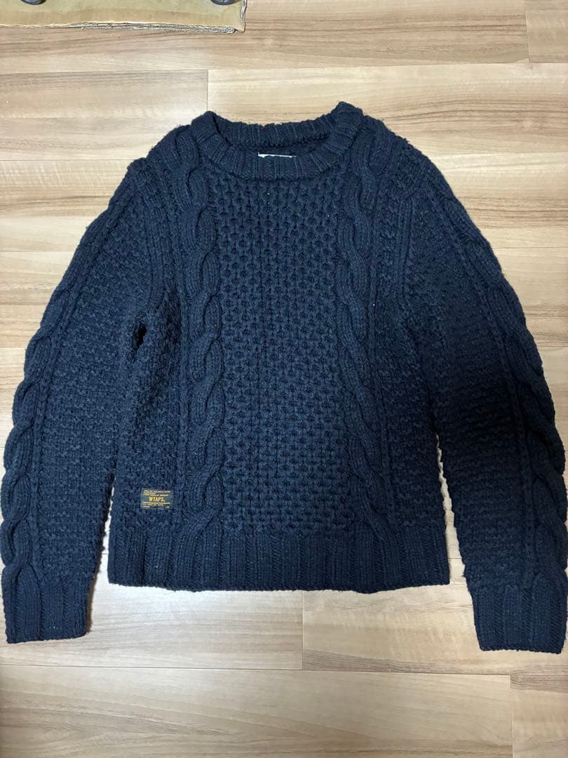 wtaps ARAN KNIT ニット NAVYネイバーフッドLシュプリーム