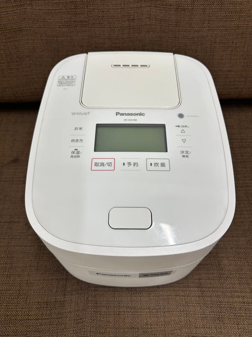 ⑤ Panasonic Wおどり炊き 炊飯器　SR-VSX189 19年製