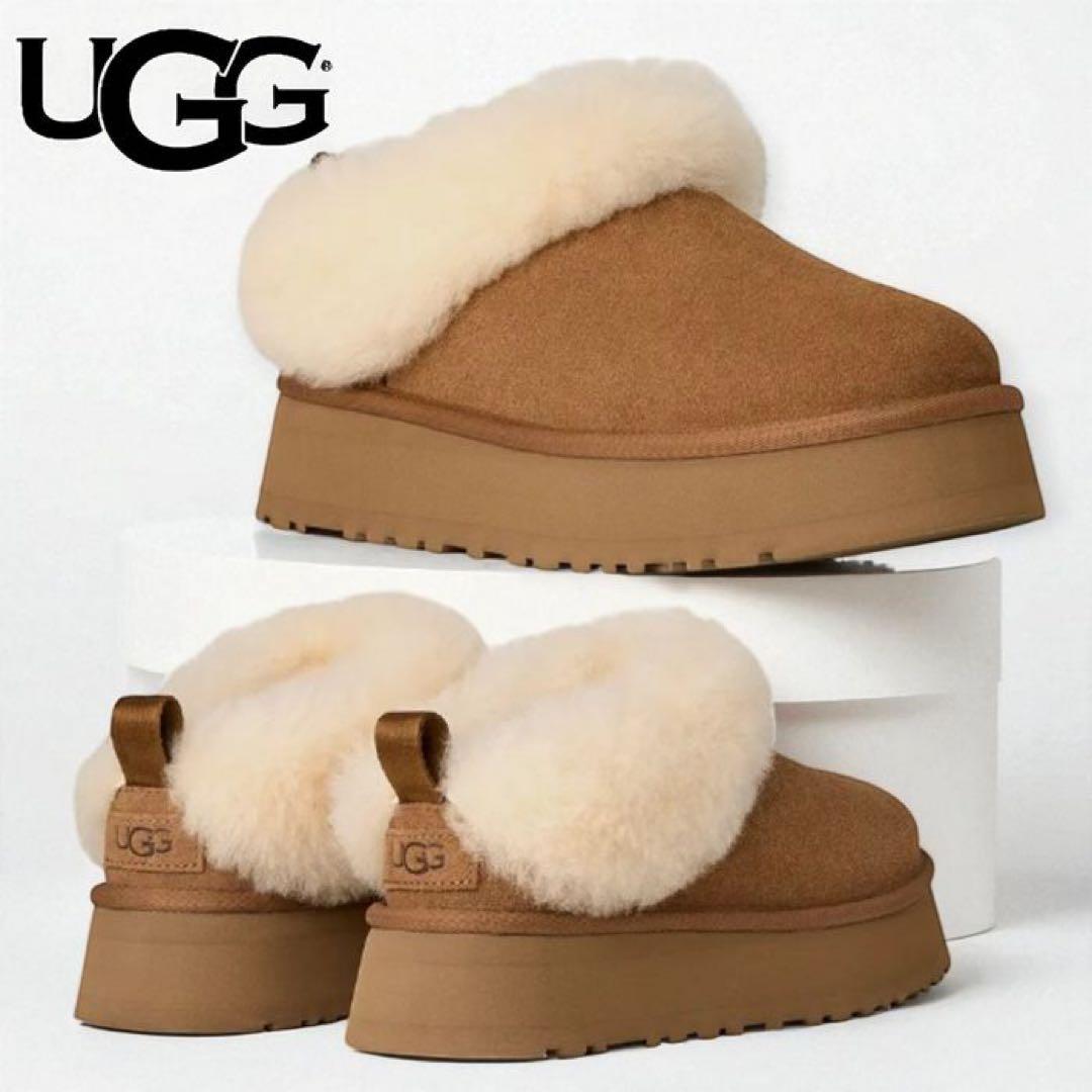 【新品未使用】UGG タゼル　ムートンブーツ チェスナット