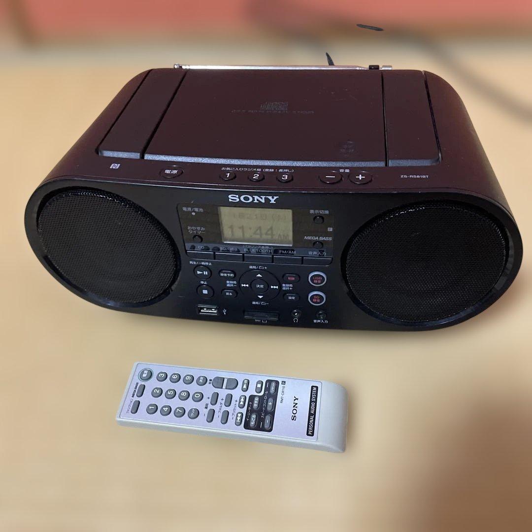 SONY　CDラジカセ　Bluetooth　ZS-RS81BT　2020年製