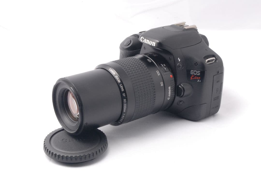 Canon EOS Kiss X4 ★一眼レフカメラ★望遠レンズ付☆Wレンズ☆