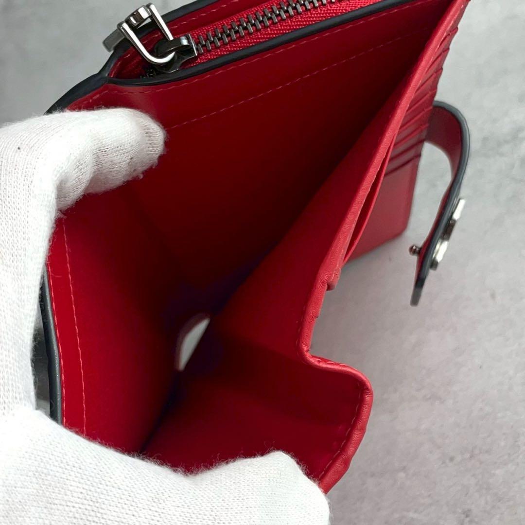 【ふじの様用傷スレ極小】 ルブタン 長財布 クロコ パネトーネ 黒 革