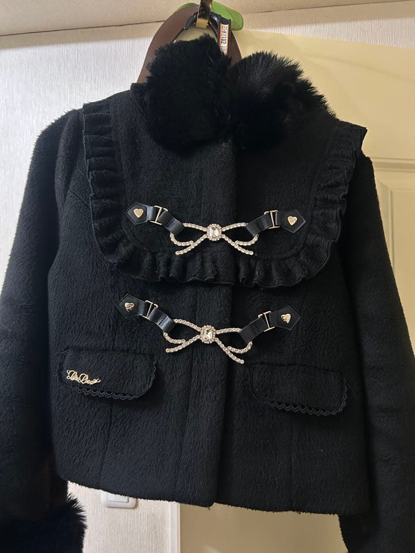 LIZLISA ビジューリボンショートフードコート