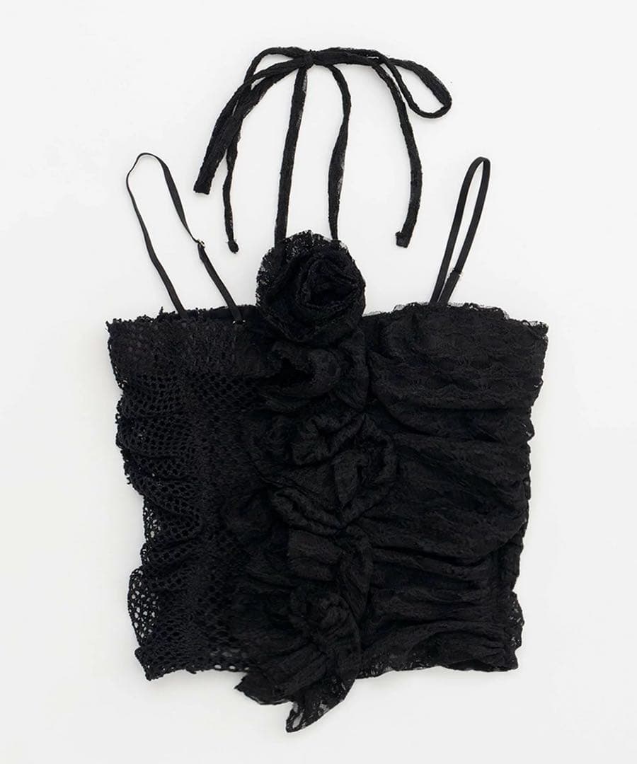 prankproject メッシュローズチューブトップ