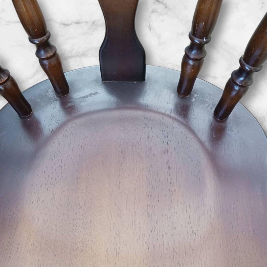 ④キツツキマーク 木製チェア 飛騨家具 レトロ