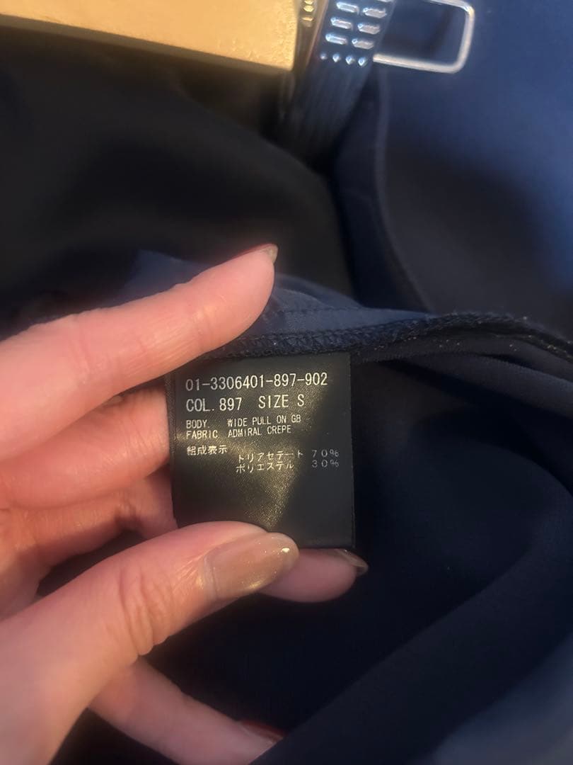 【値下げ】theoryノーカラージャケットとワイドパンツセット　スーツ