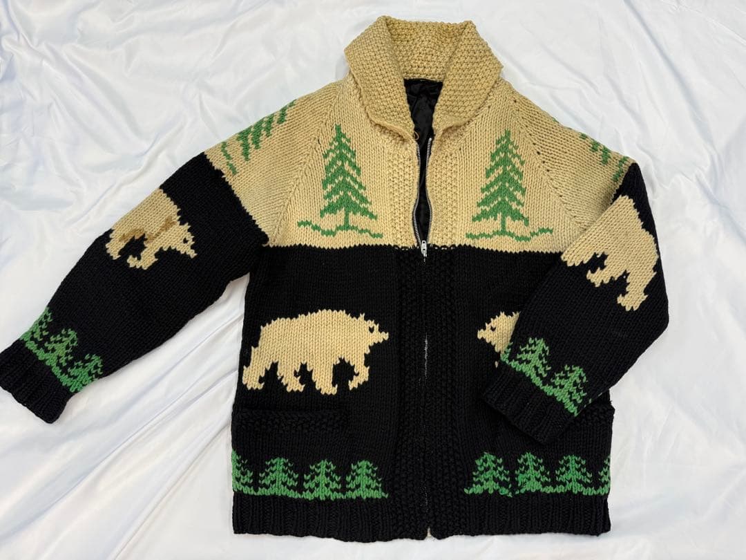 カウチンセーター　ビンテージ　古着　サイズL相当